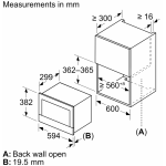 Bosch BEL7321B1M 38厘米 21公升 Series 8 嵌入式微波爐 (黑色)